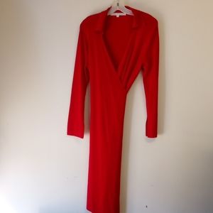 Max Studio Size L Red Dress
